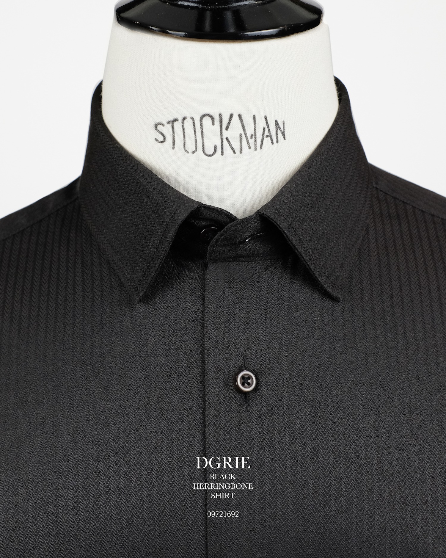 sale 70 off navy black herringbone shirt dgrie 2