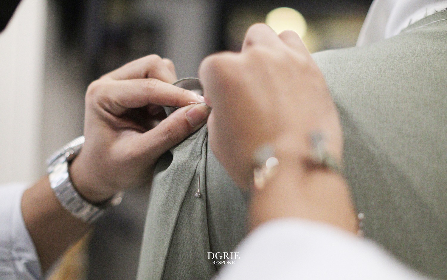 dgrie bespoke light green grey suit dgrie 1