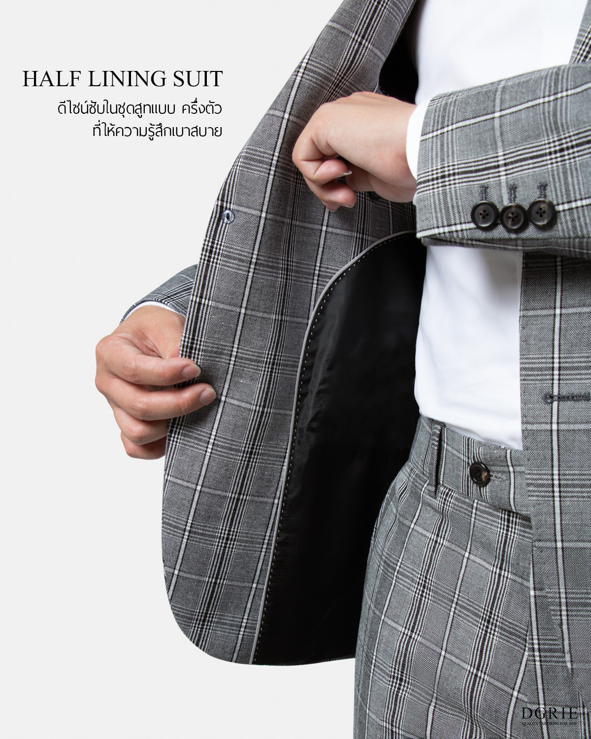 dgrie glen check suit grey dgrie 3
