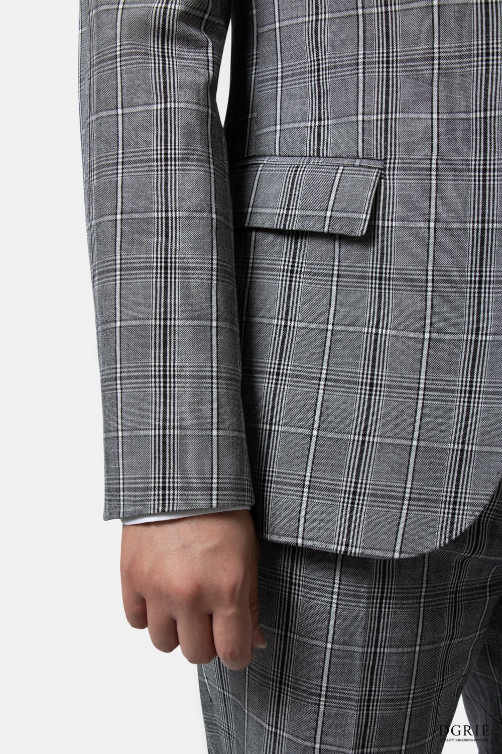 dgrie glen check suit grey dgrie 4