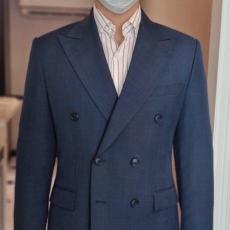 DGRIE NAVY DB SUIT: ตัดสูท สีน้ำเงินลายตาราง 17 dgrie navy db suit dgrie 1