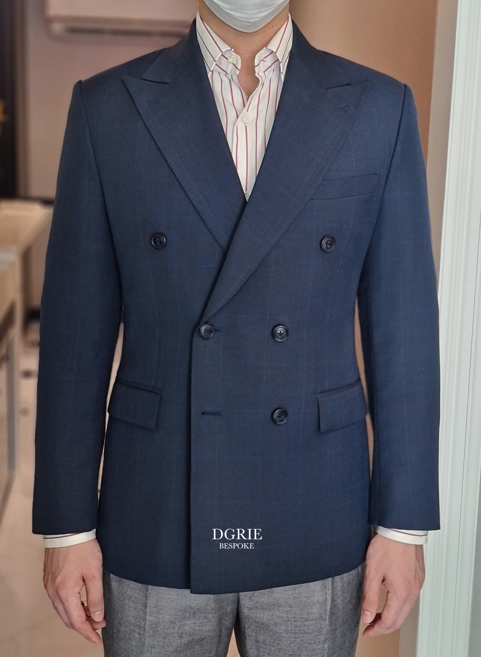 dgrie navy db suit dgrie