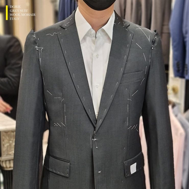 ITALY SUMMER WOOL HOMAIR: ตัดสูทสีเทา ผ้าวูลซัมเมอร์ 22 italy summer wool homair dgrie 1