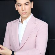 pastel pink crepe suit dgrie