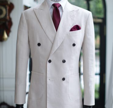 DGRIE BEIGE LINEN SUIT: ตัดสูทลินินสีครีมอ่อน 14 dgrie beige linen suit dgrie