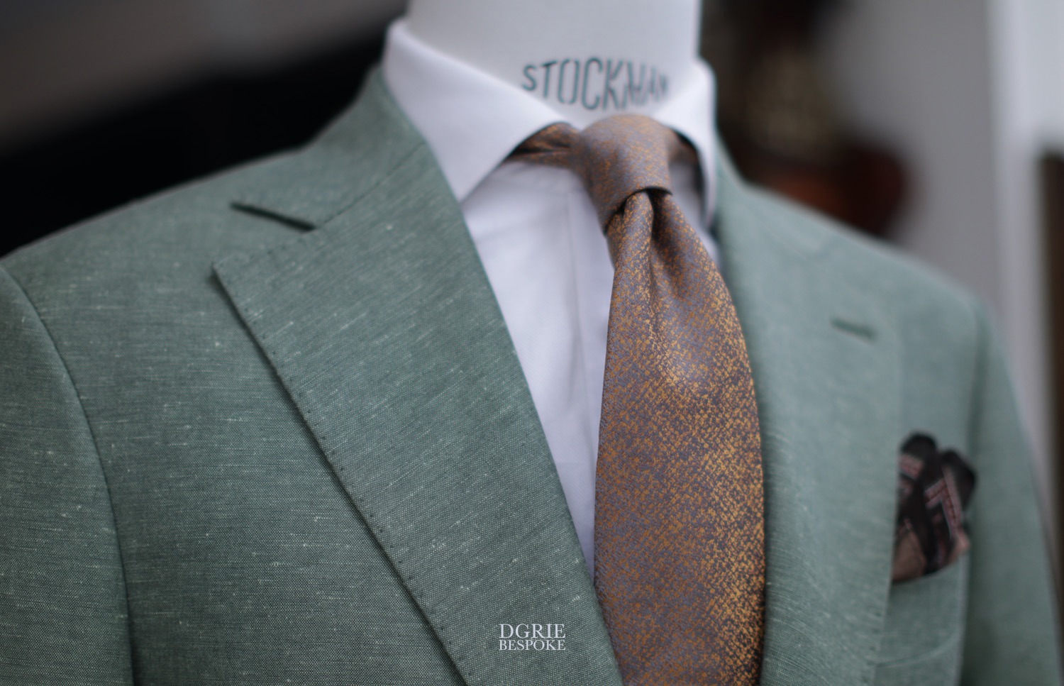 dgrie bespoke green linen cotton blazer dgrie 2