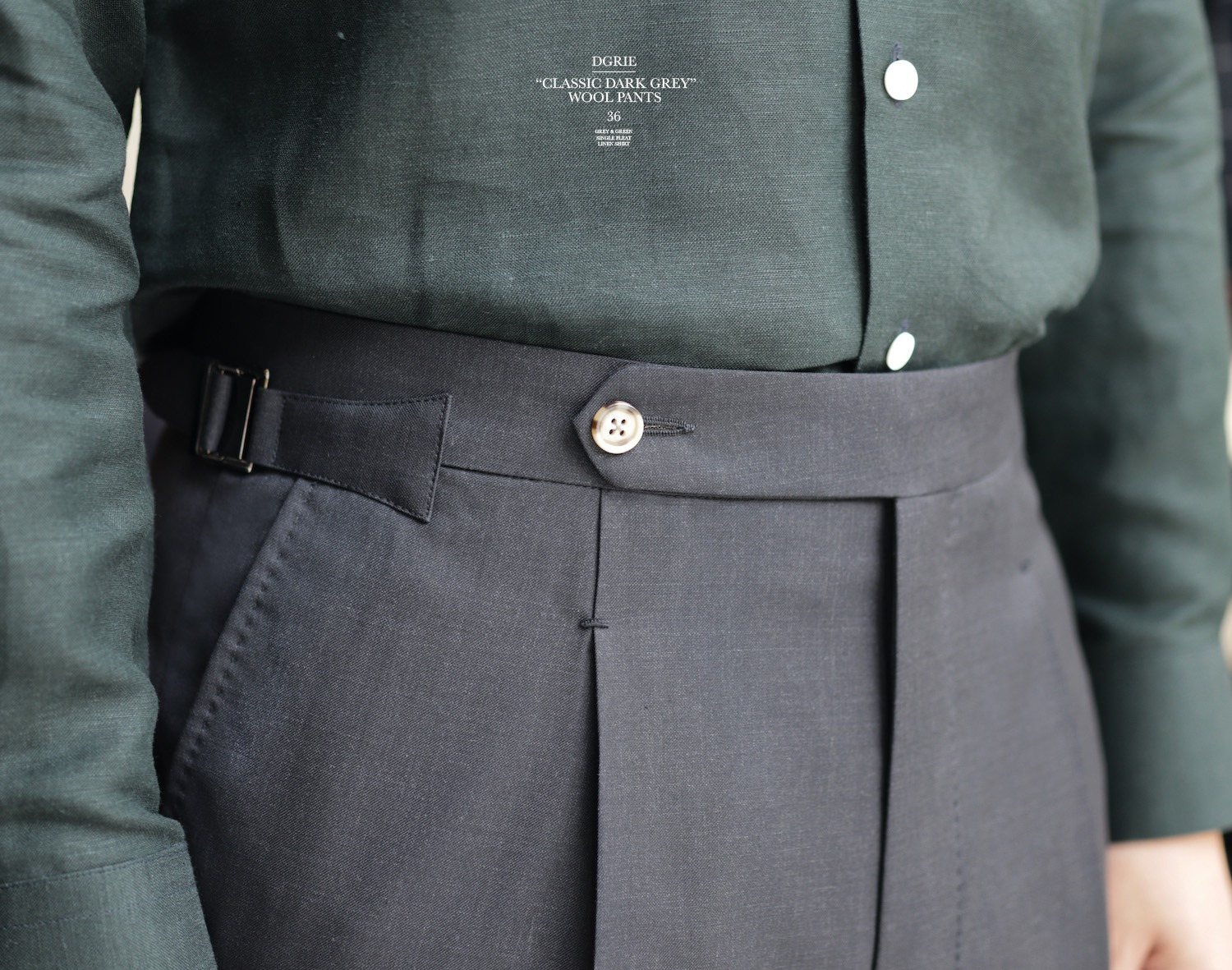 dgrie pants 36 classic dark grey dgrie 6