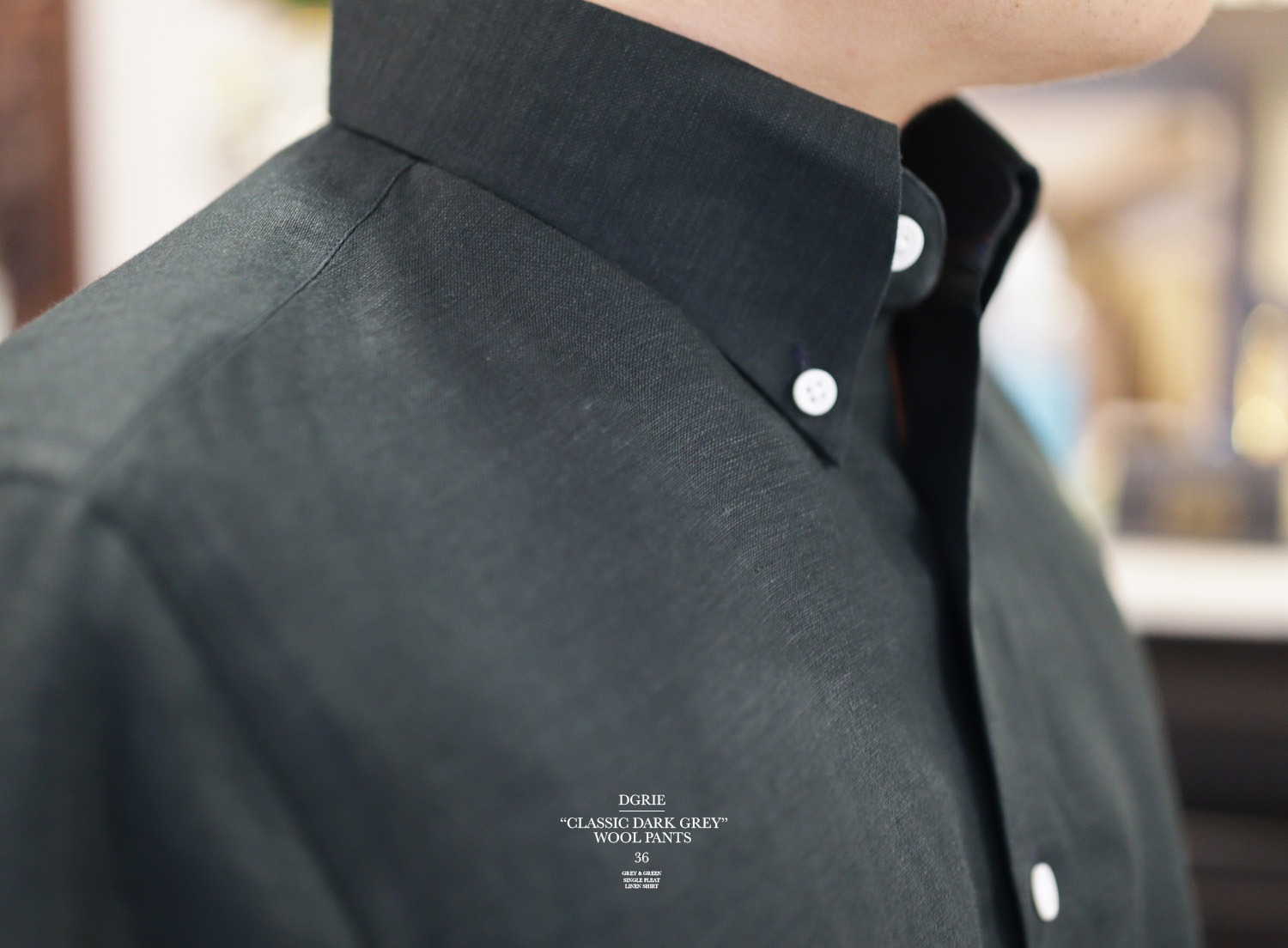 dgrie pants 36 classic dark grey dgrie