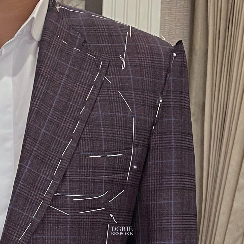 fitting red wine prince of wales jacket dgrie 1