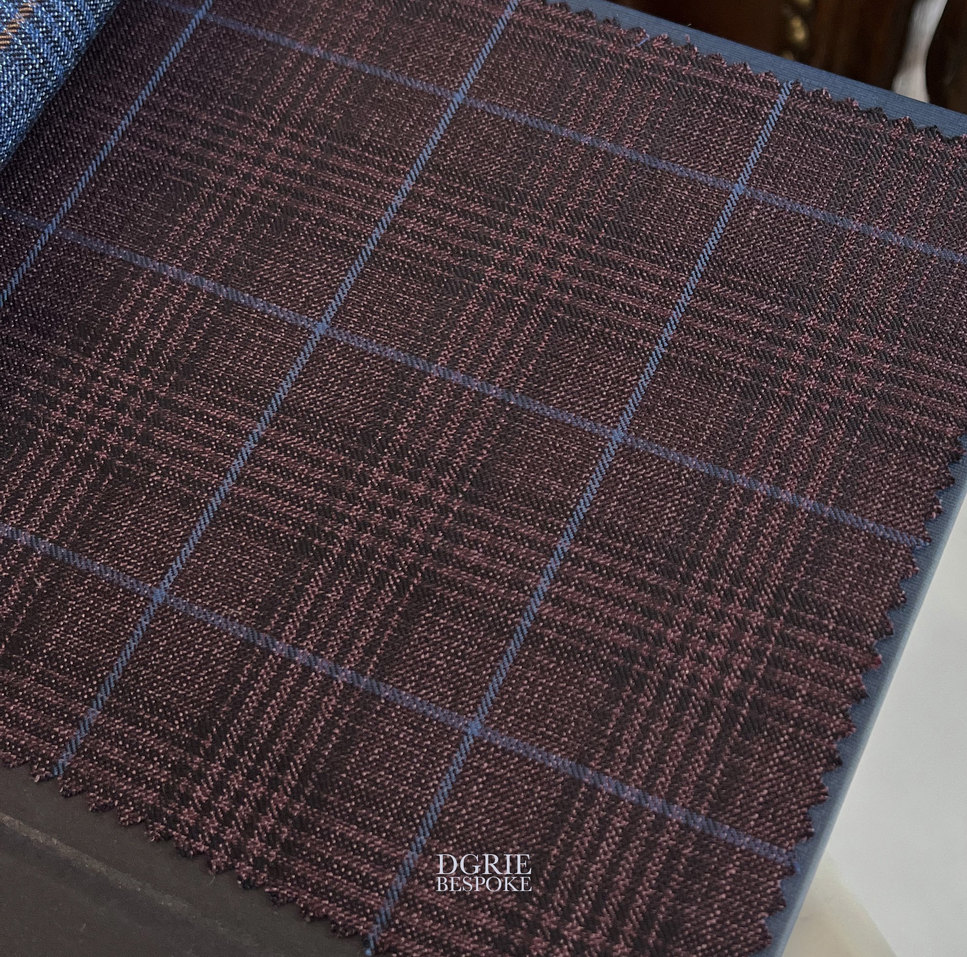 fitting red wine prince of wales jacket dgrie 3