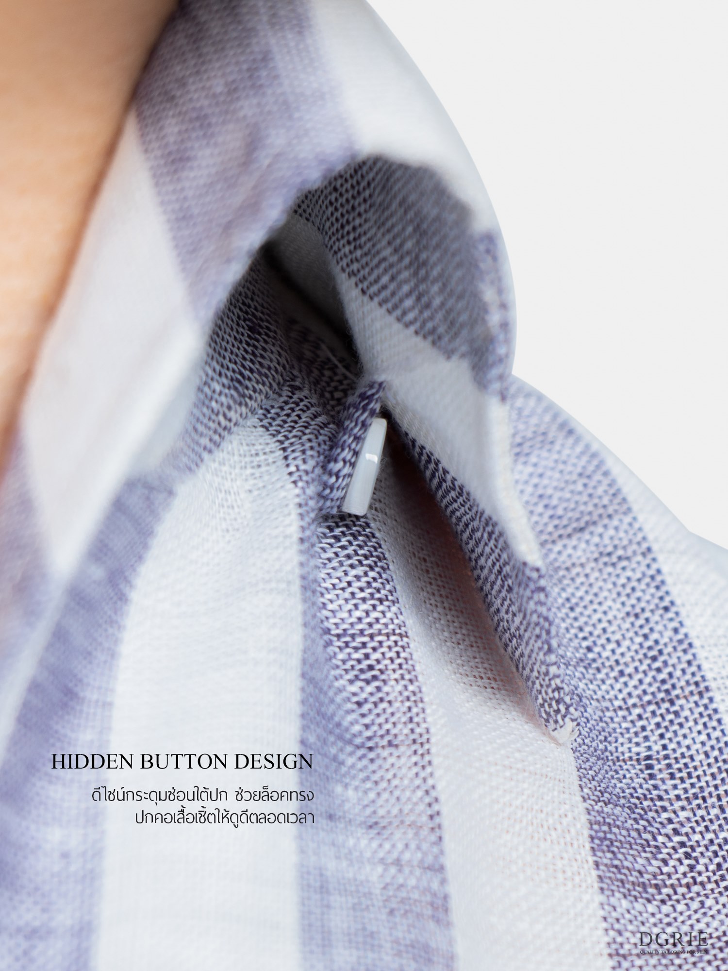 one piece collar linen shirt dgrie 1