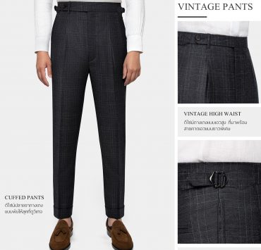 DGRIE DARK GREY PANTS: ตัดกางเกง คลาสสิค สไตล์วินเทจ 15 dgrie dark grey pants dgrie