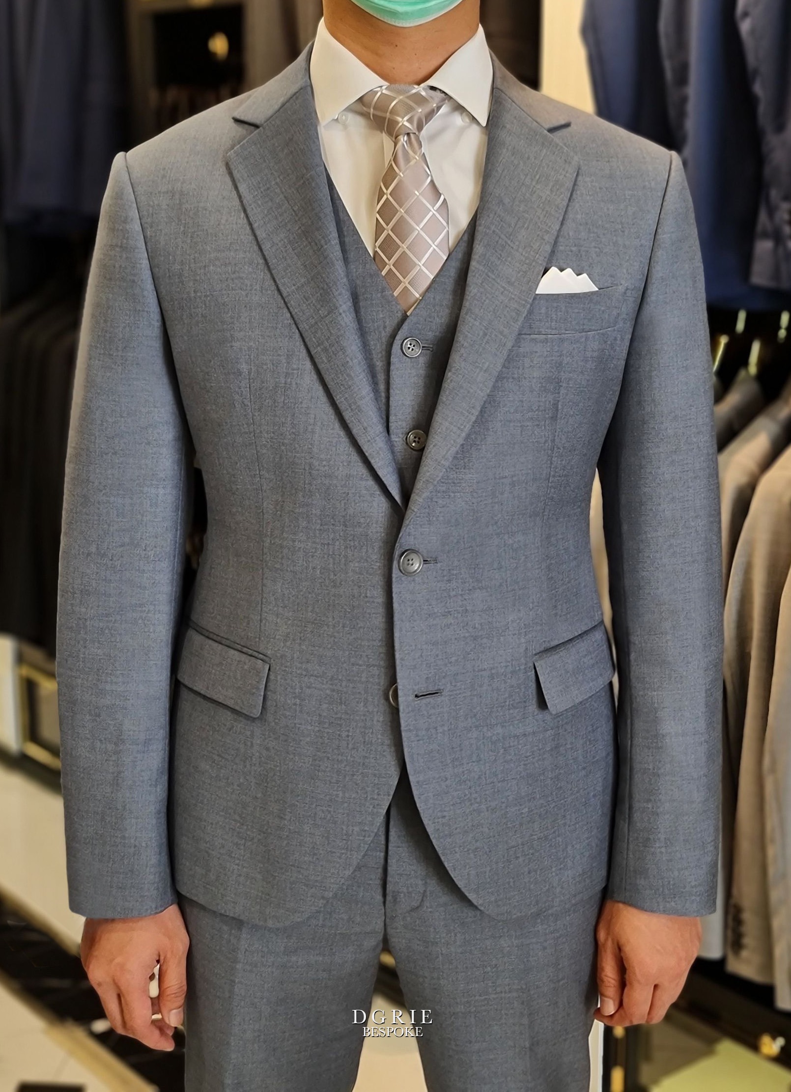 dgrie master grey 3 piece suits dgrie