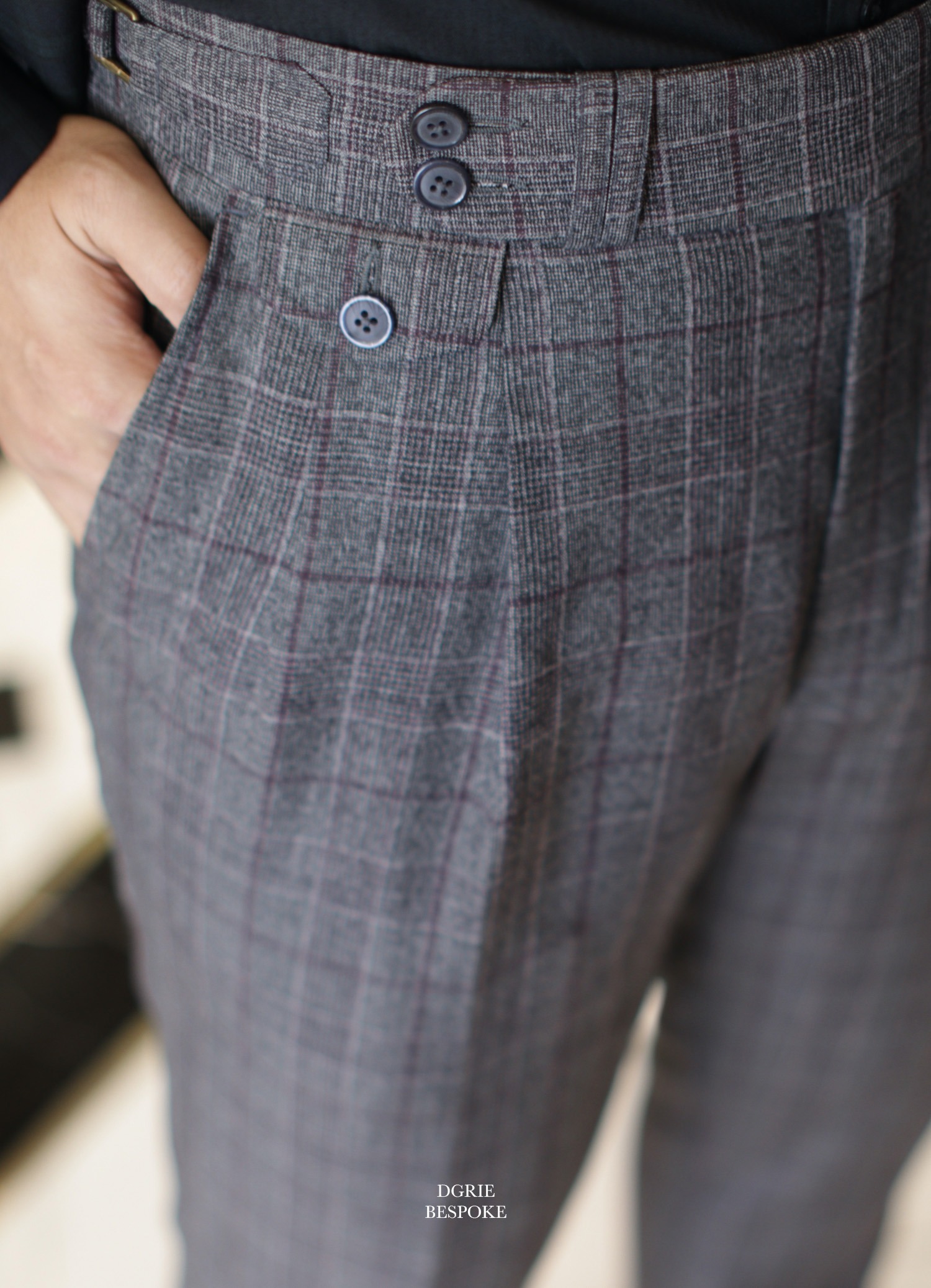 dgrie pants classic red prince of wales dgrie 1