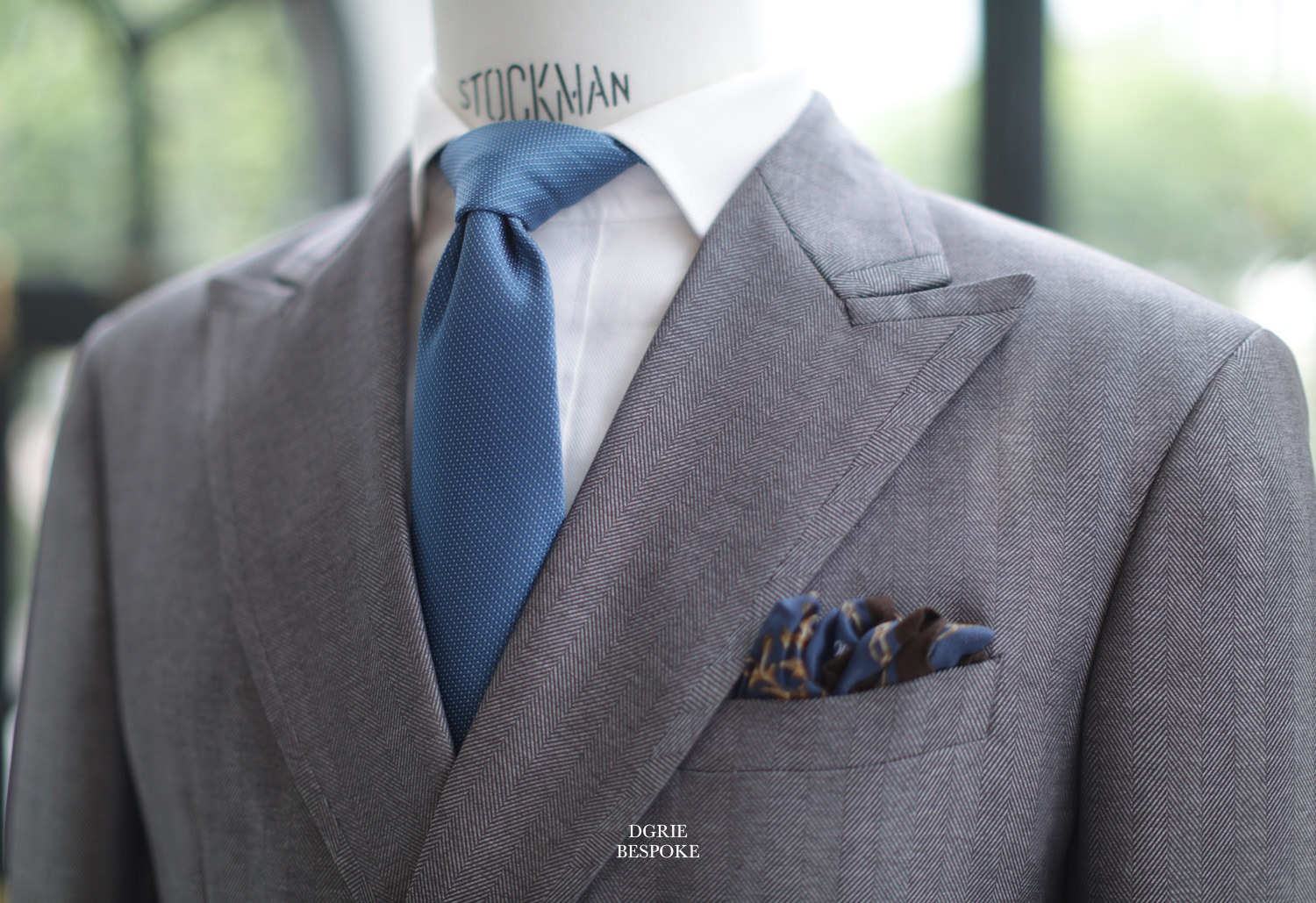 grey herringbone db suits dgrie 1