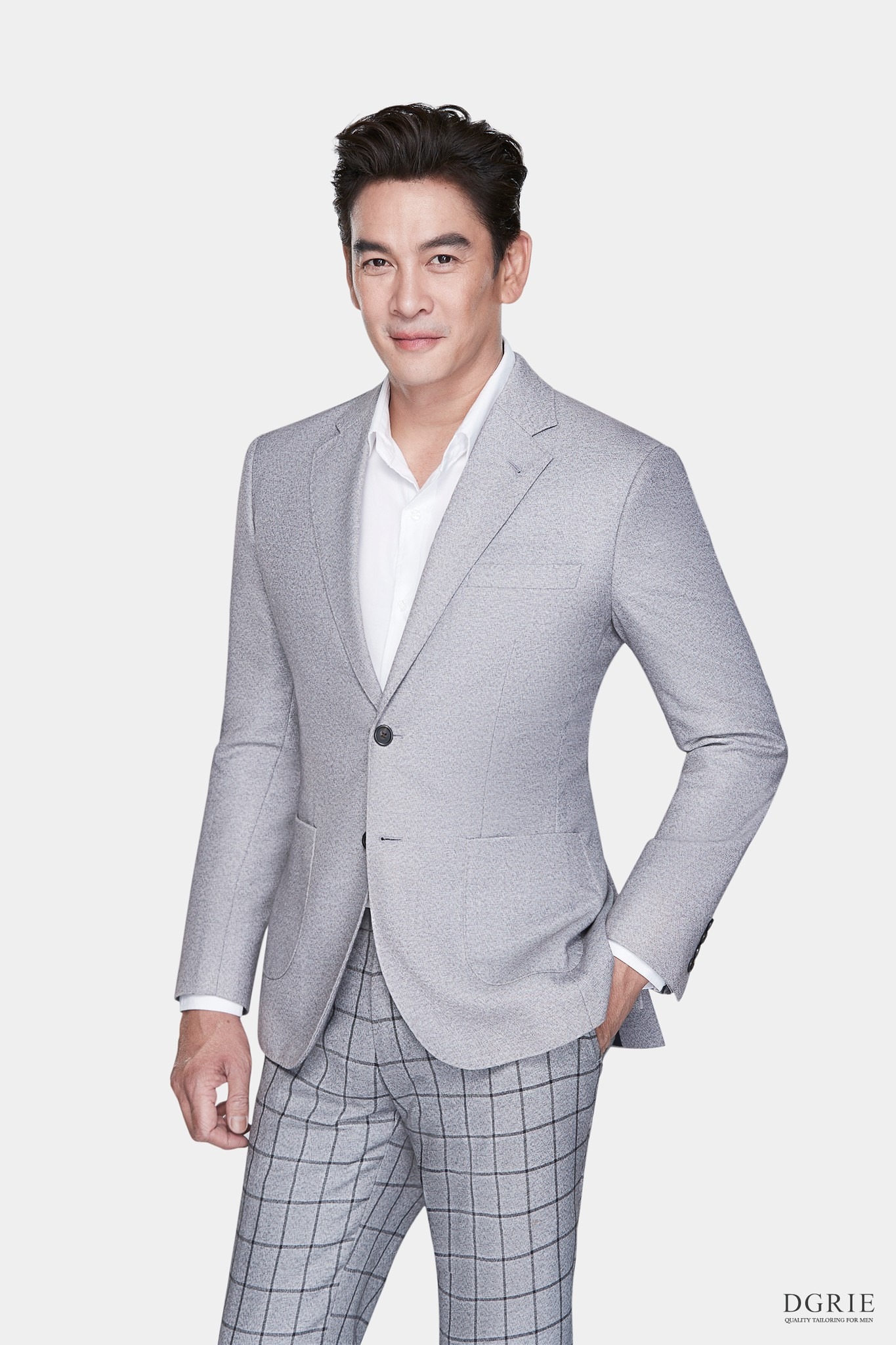 light grey windowpane suits dgrie