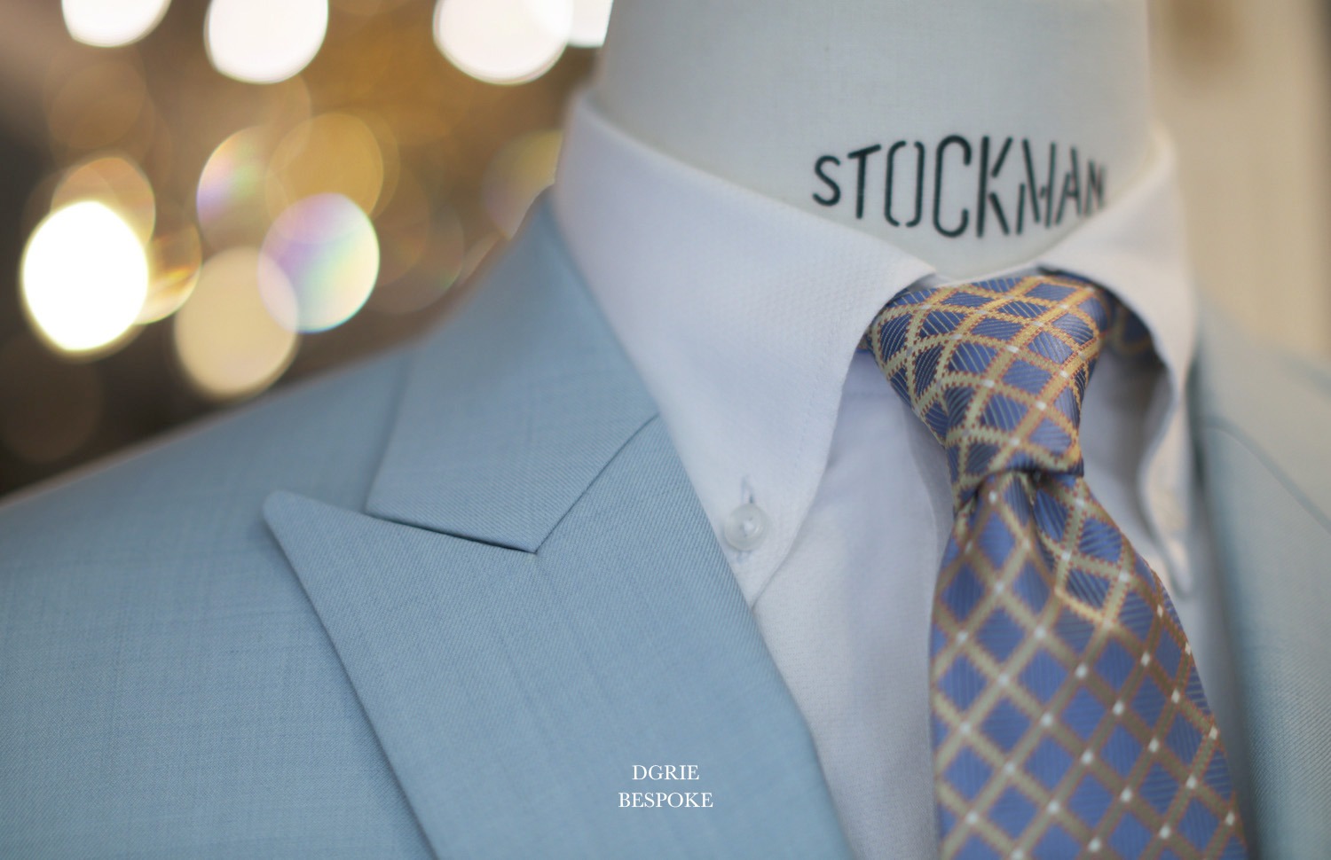 sky blue double breasted suit dgrie 2