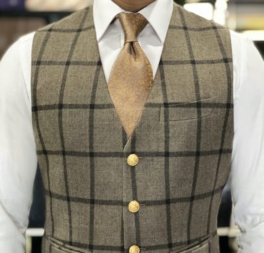 classic brown flannel vest dgrie 5