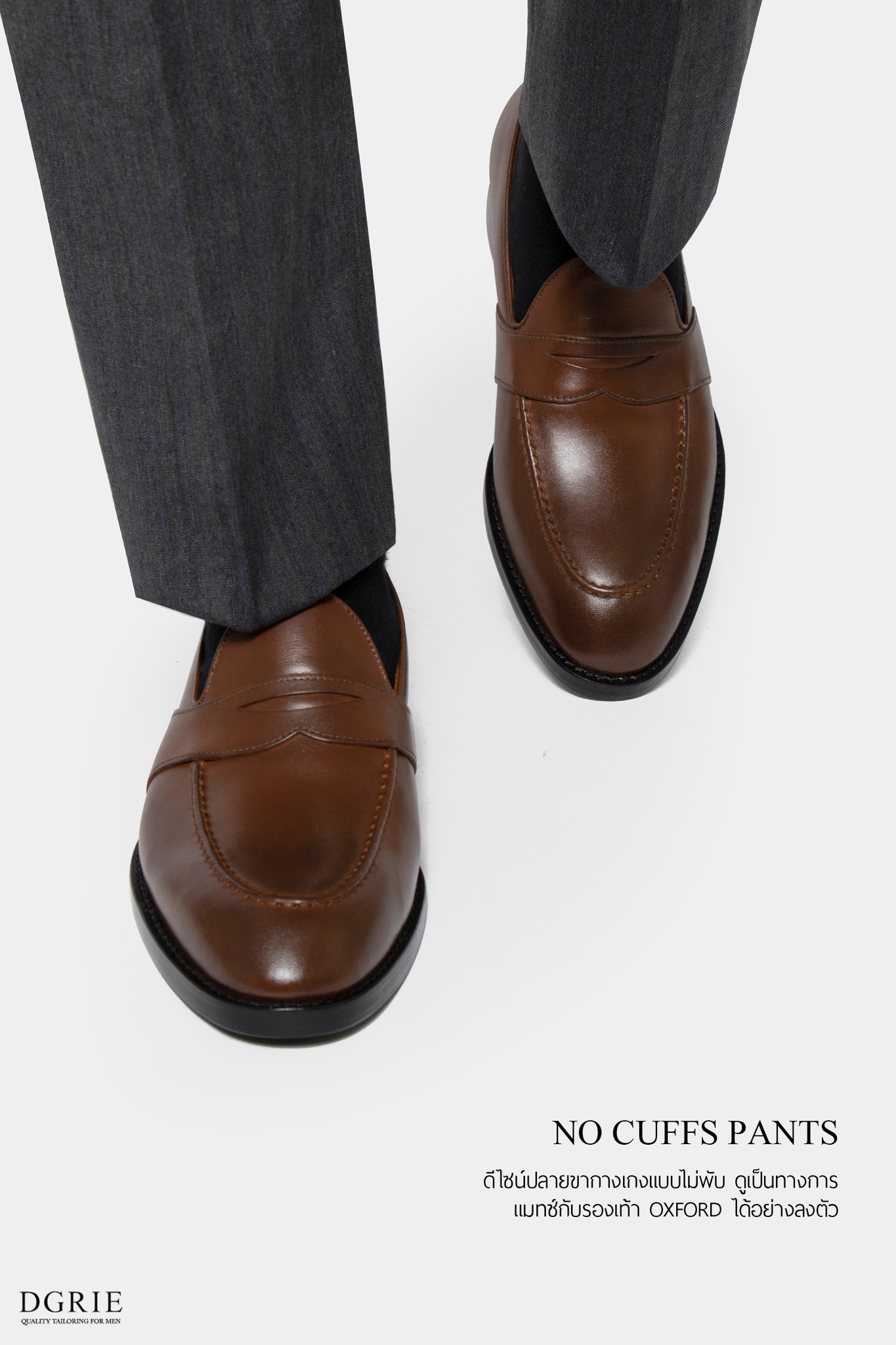 dark grey blue stripe wool pants dgrie 3