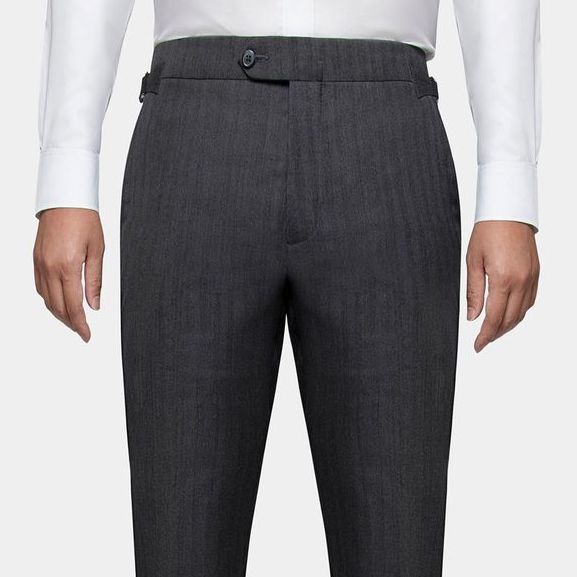 dark grey blue stripe wool pants dgrie 4