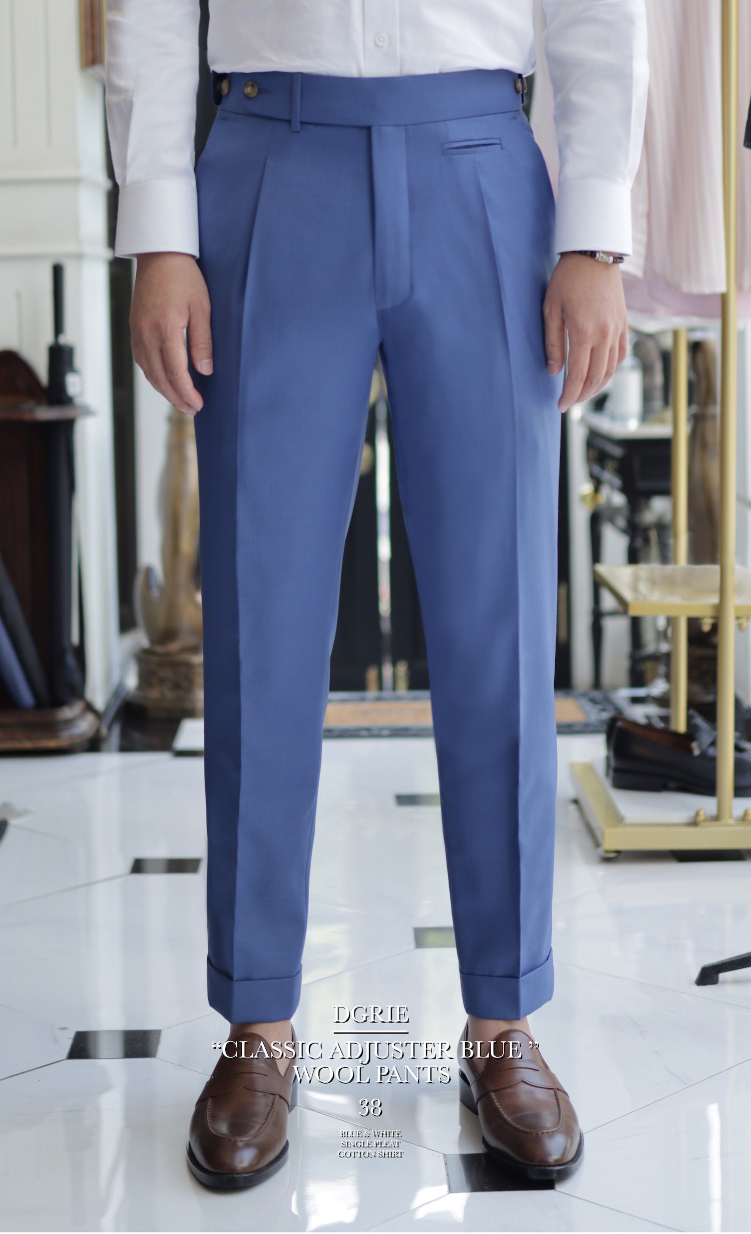 dgrie pants 38 blue adjuster dgrie 5