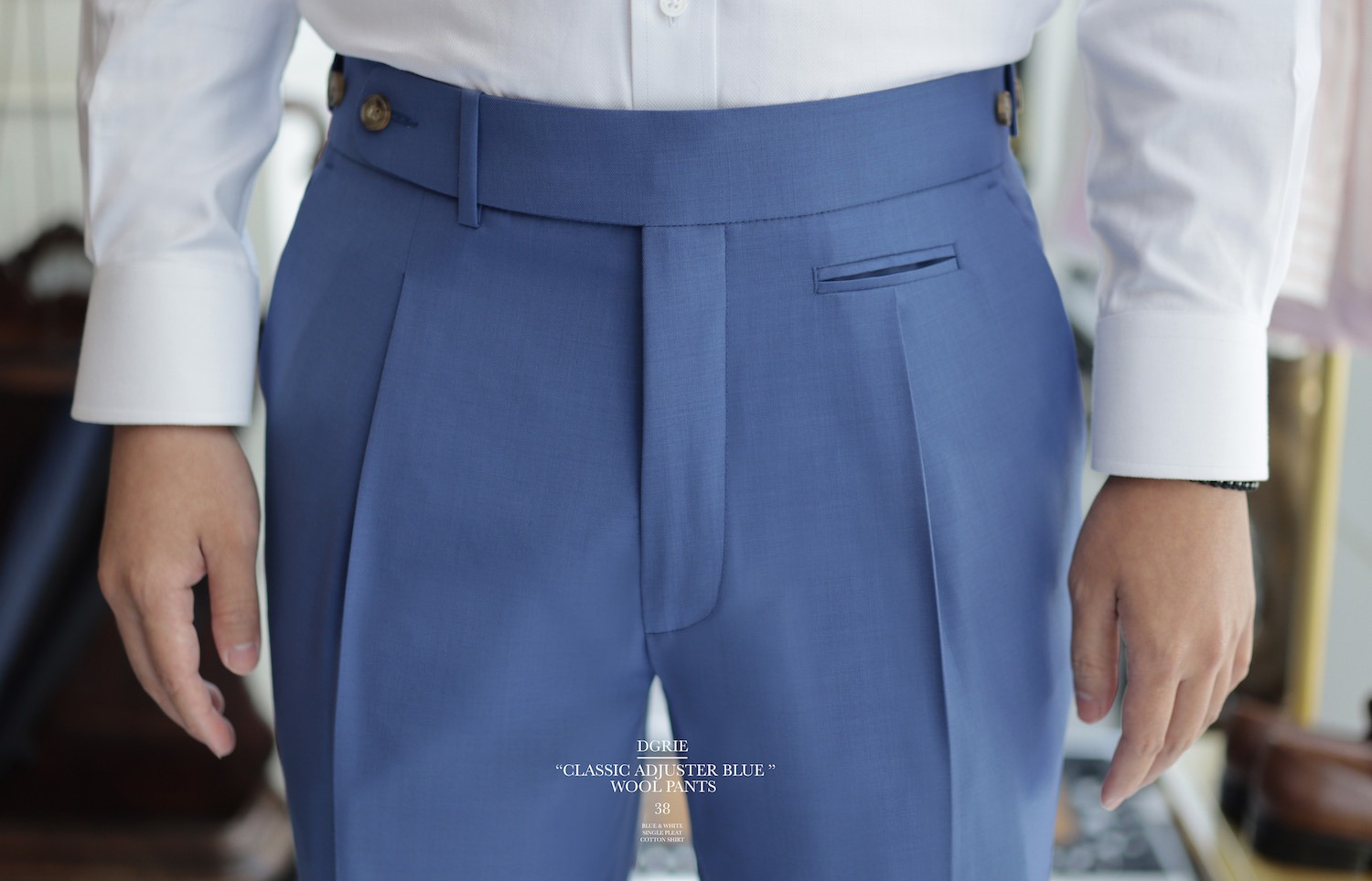 dgrie pants 38 blue adjuster dgrie