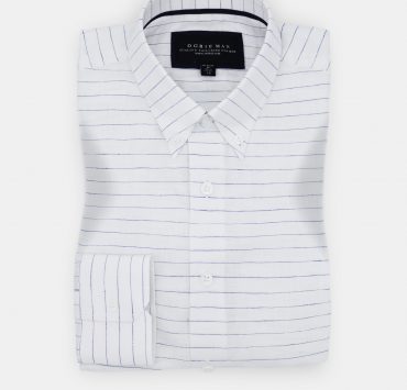 DGRIE Premium White Linen Striped Shirt: เสื้อเชิ้ตลินินลายทาง 15 dgrie premium white linen striped shirt dgrie
