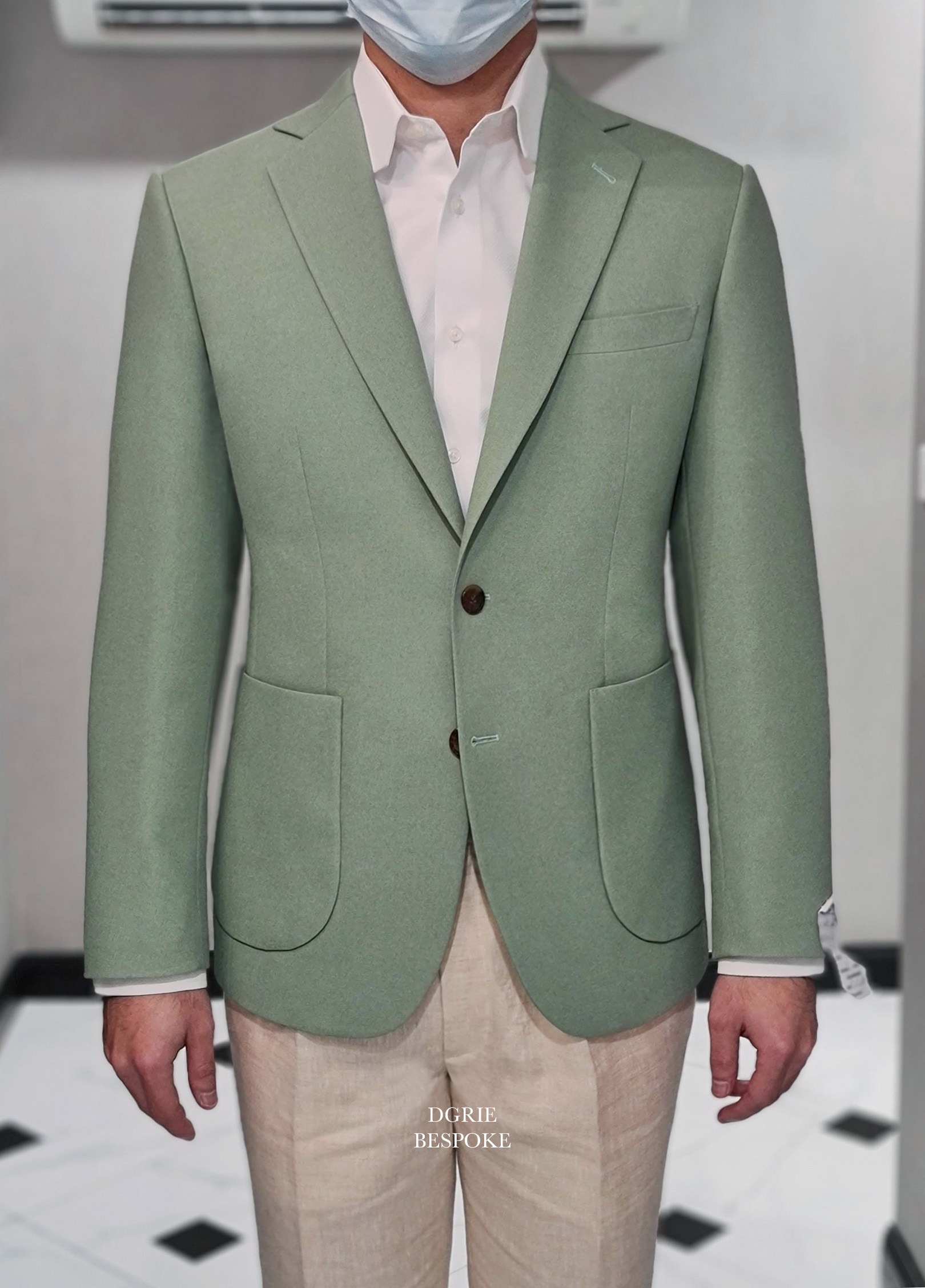 dgrie sage green blazer linen pants dgrie 1