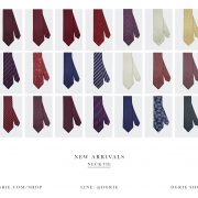 necktie navy red beige dgrie