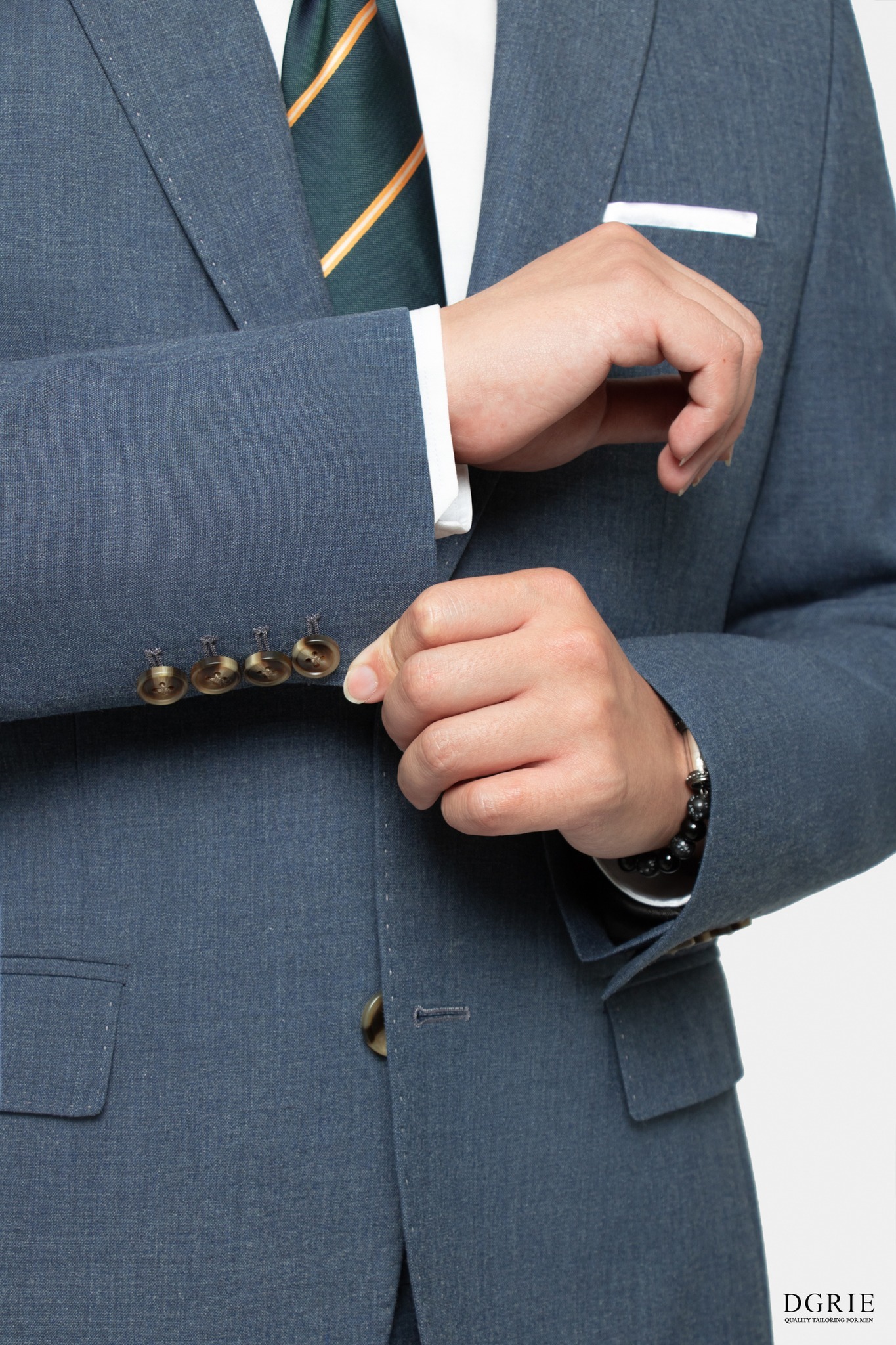 dgrie indigo blue half lining jacket suit dgrie 3