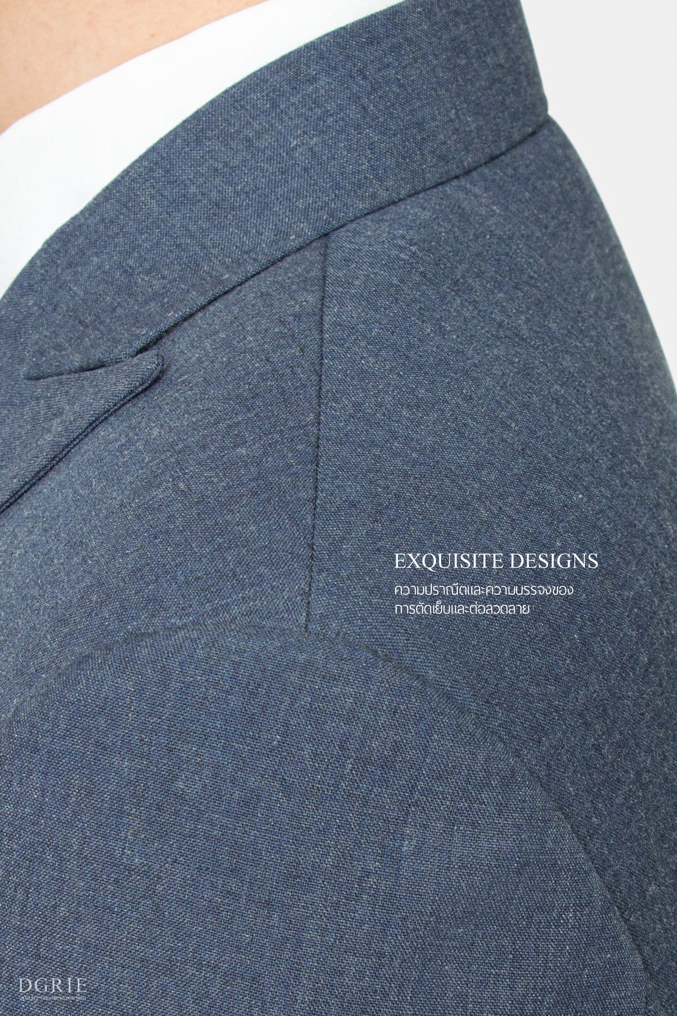 dgrie indigo blue half lining jacket suit dgrie 4