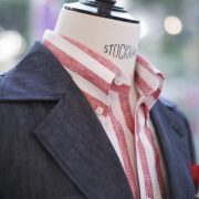 dgrie red linen striped dgrie