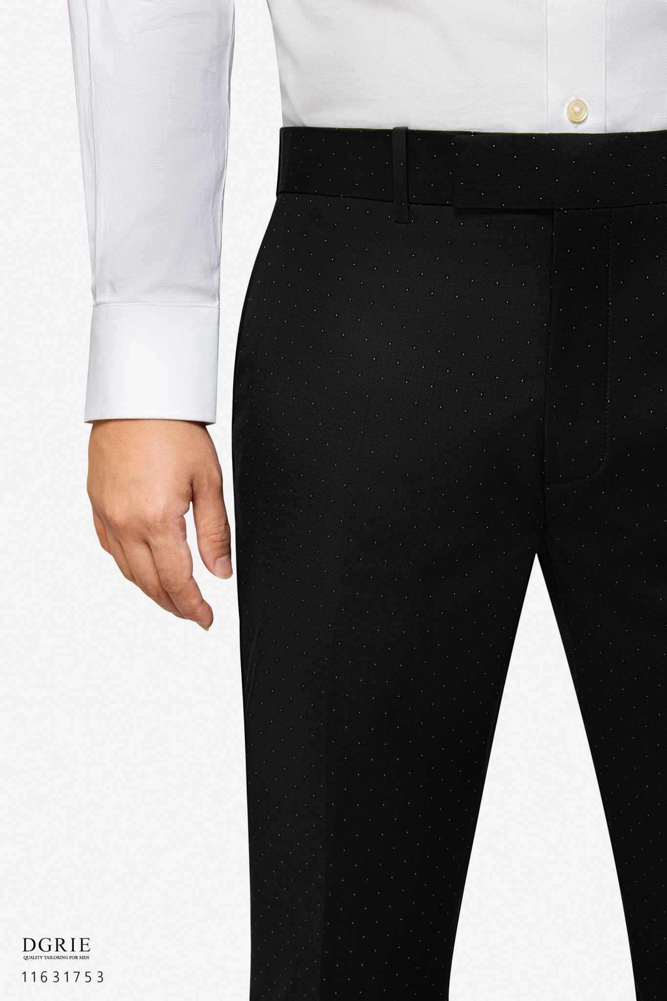 dgrie supper black micro polkadot pants dgrie 5