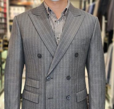 double breasted grey pinstripe dgrie 1