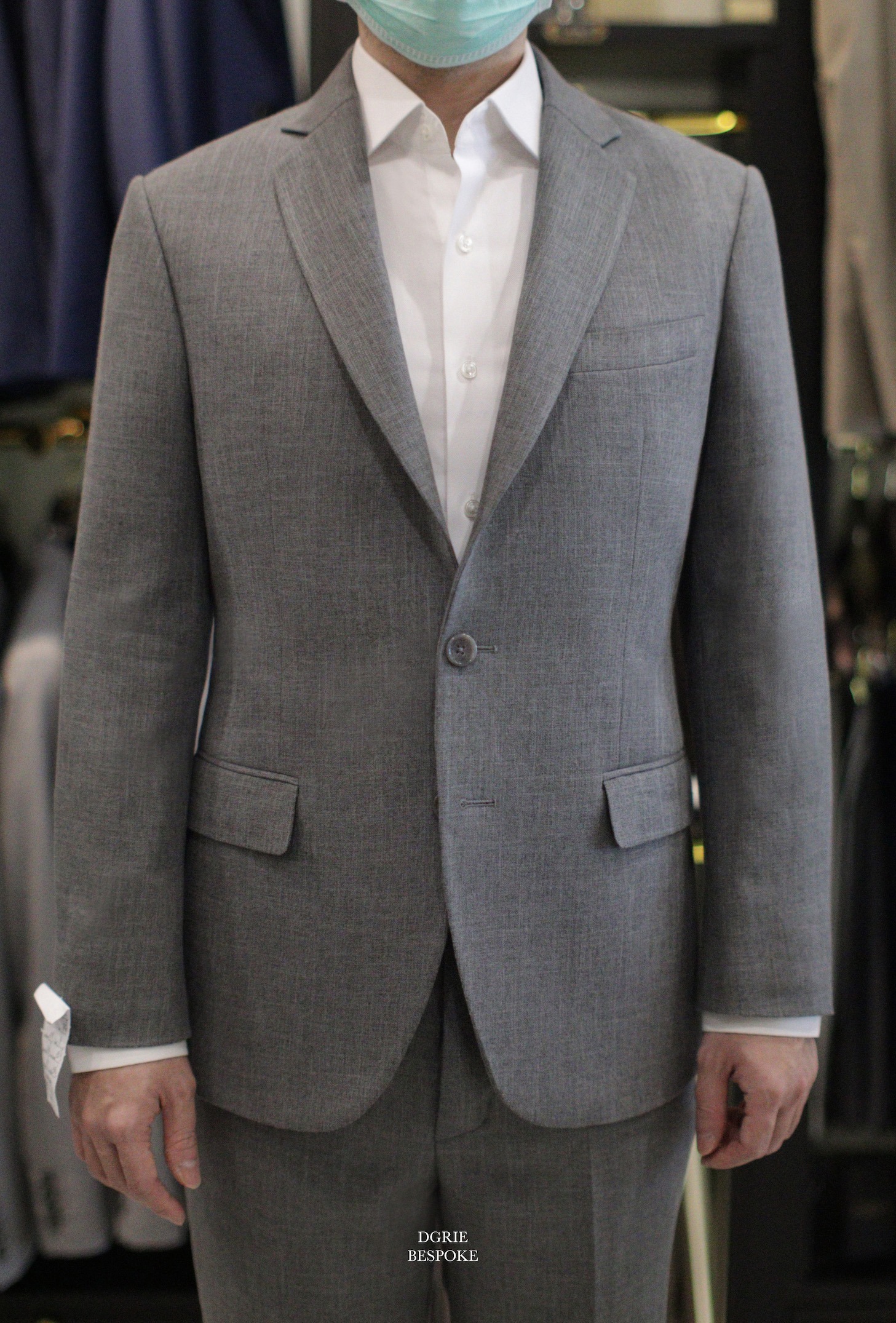 grey linen texture suit dgrie 1