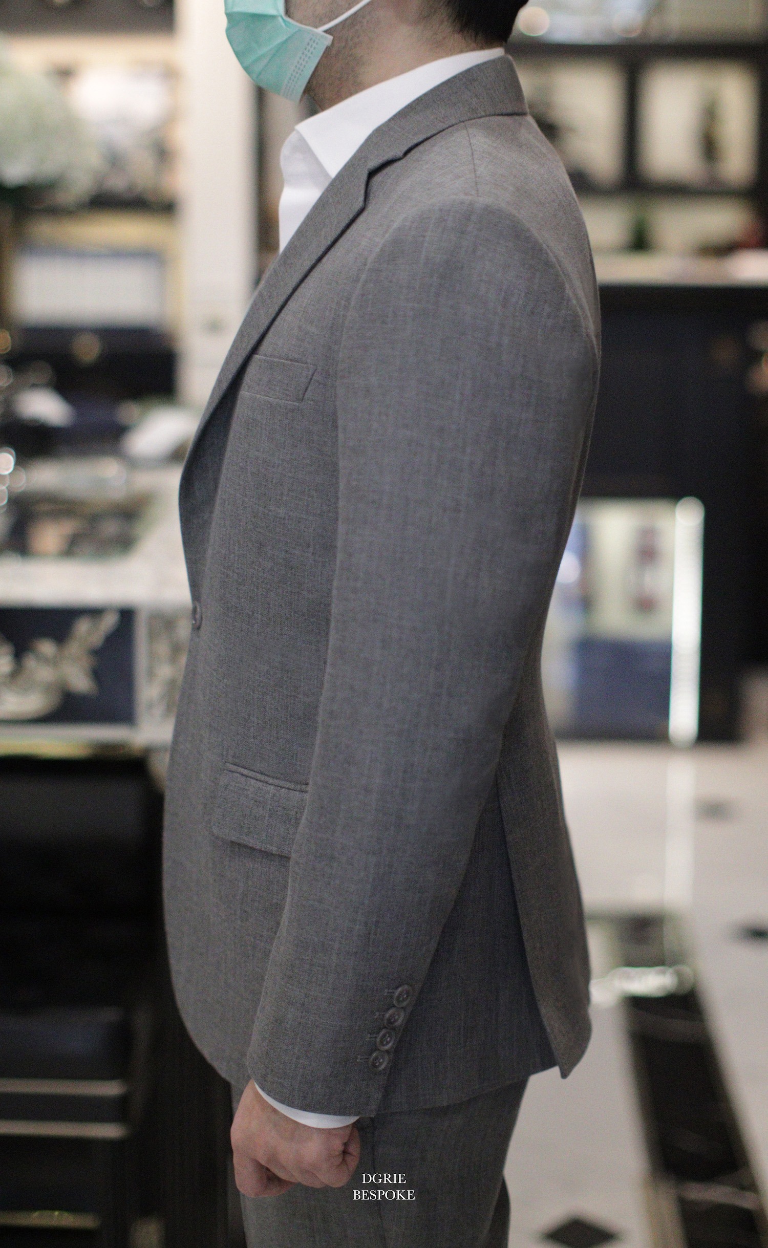 grey linen texture suit dgrie 3