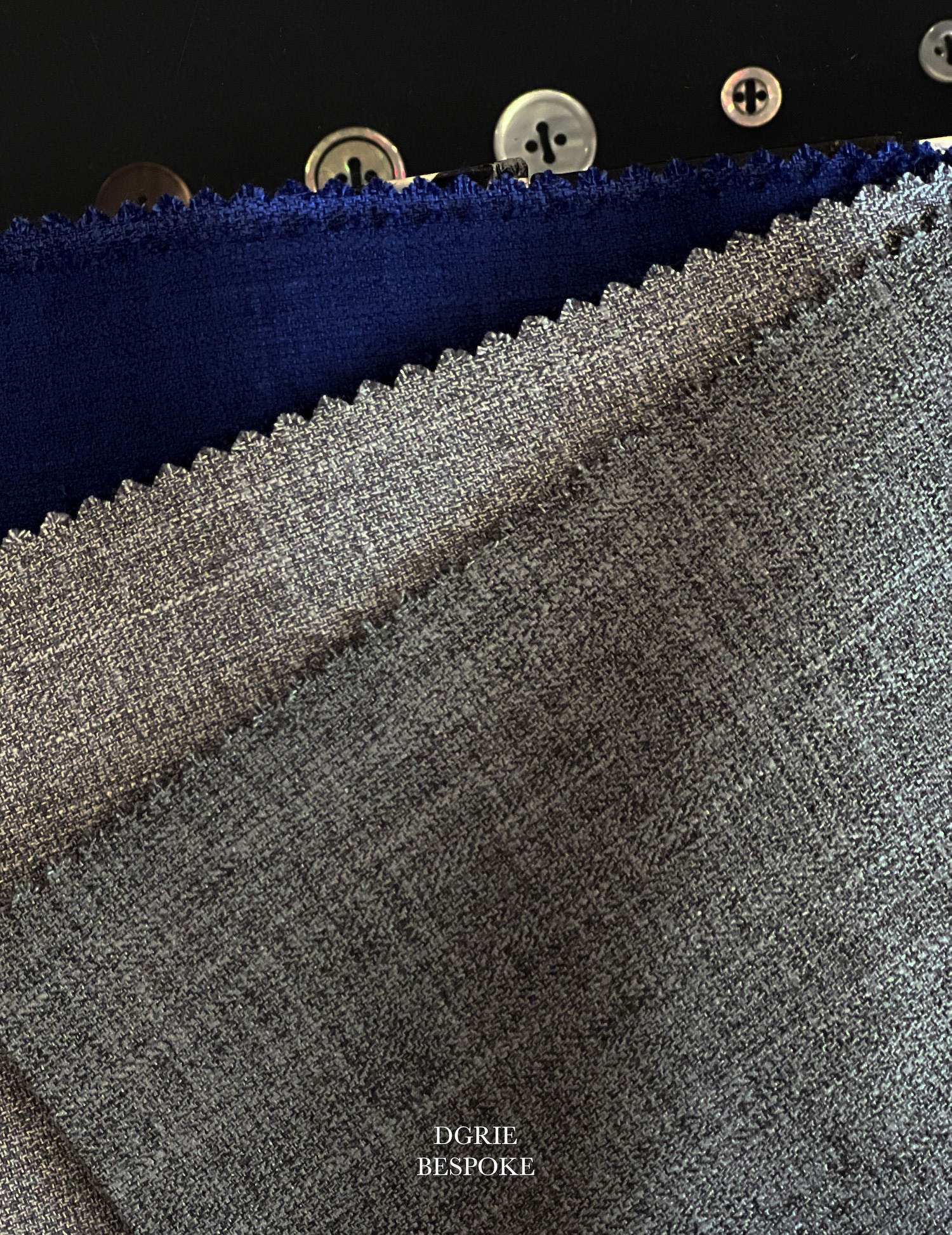 grey linen texture suit dgrie