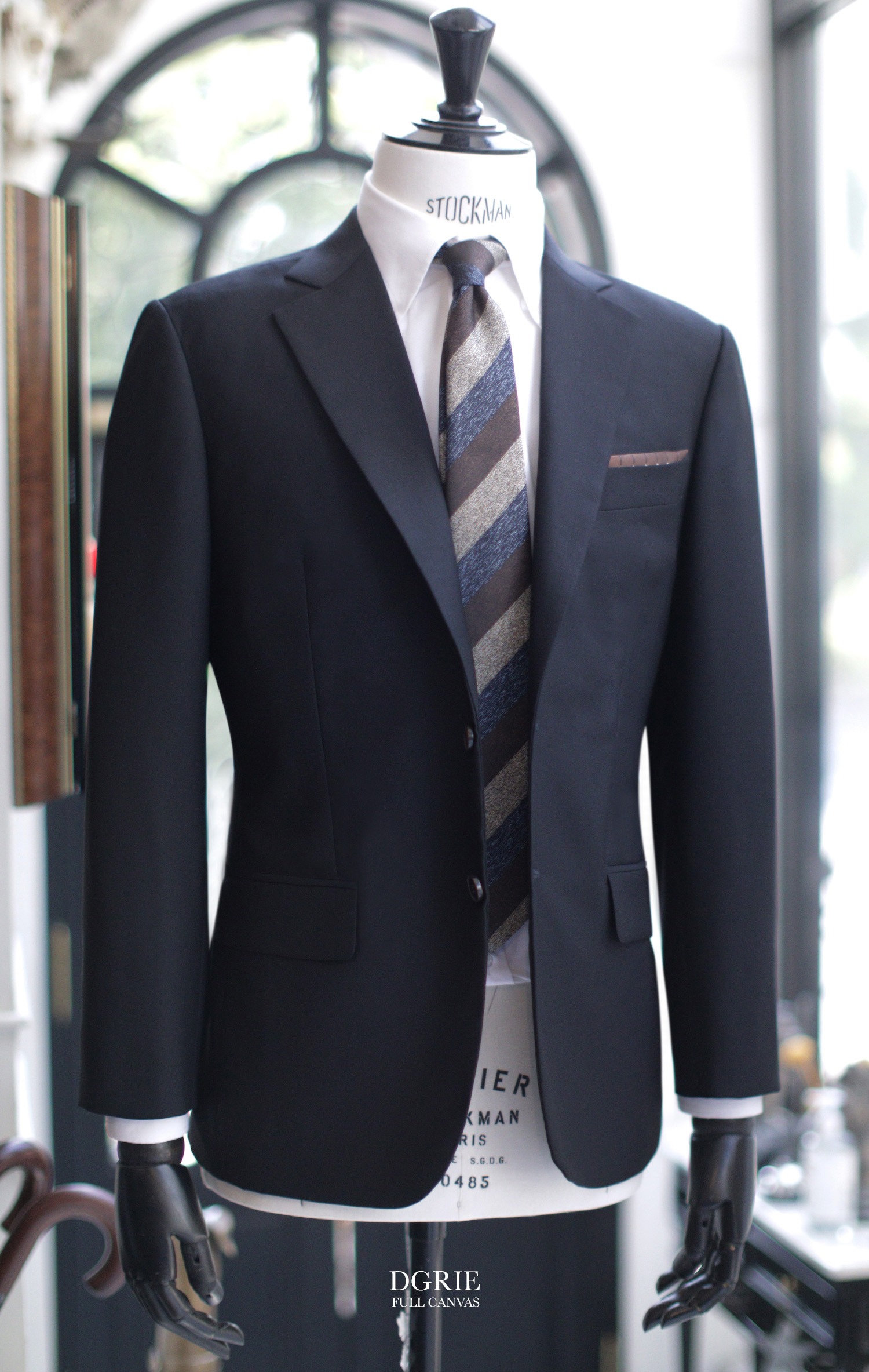 black full canvas suit dgrie