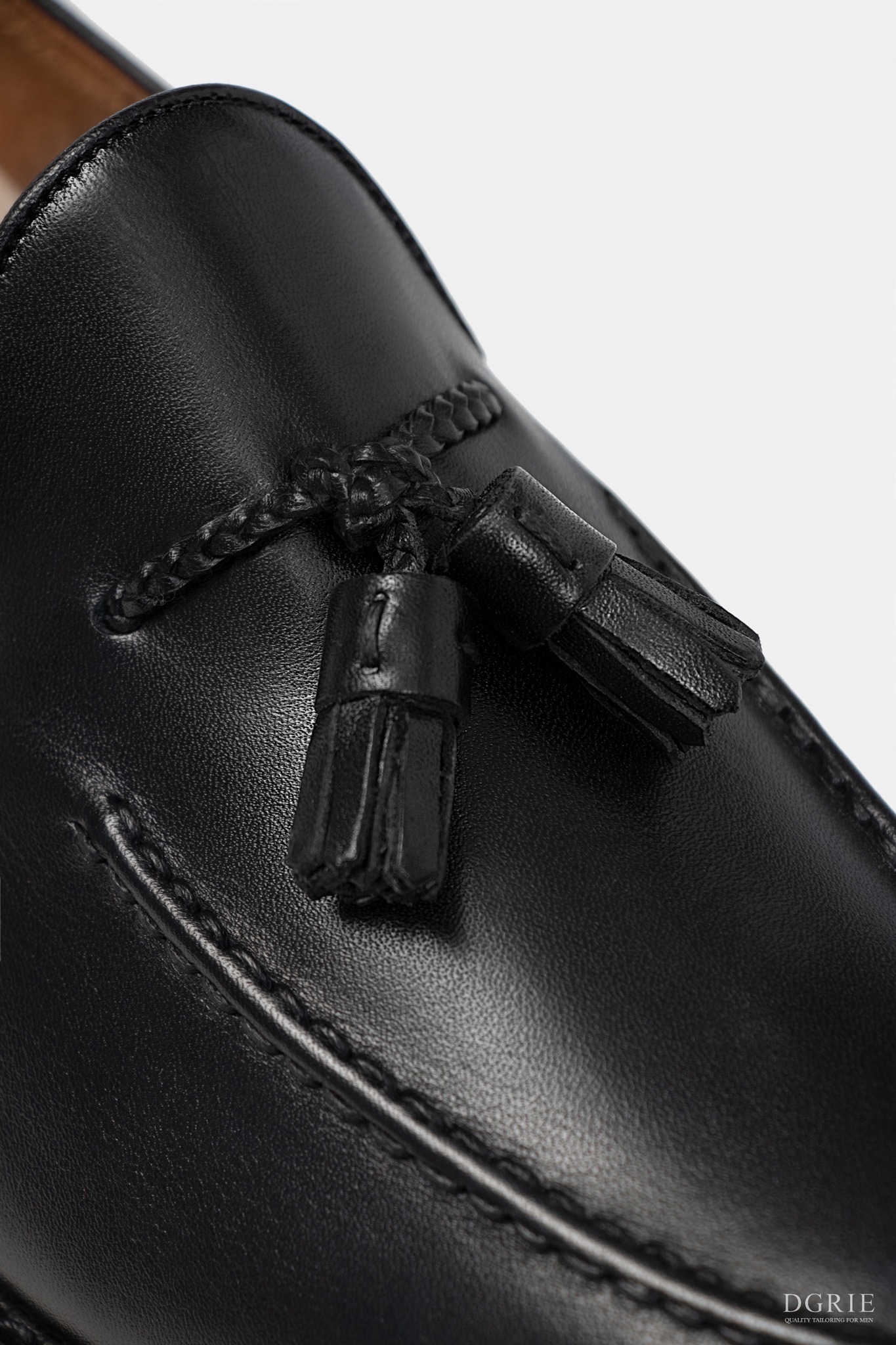dgrie black tassel loafer shoes dgrie 1