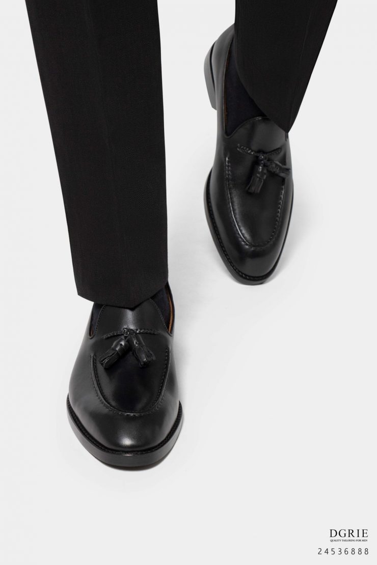 DGRIE Black Tassel Loafer Shoes รองเท้าโลฟเฟอร์ สีดำ 24 dgrie black tassel loafer shoes dgrie 6