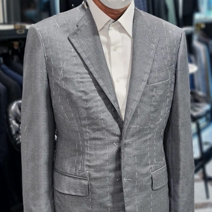 DGRIE GREY FULL CANVAS: ตัดสูทหางม้าทั้งตัว สีเทา 10 dgrie grey full canvas dgrie 4