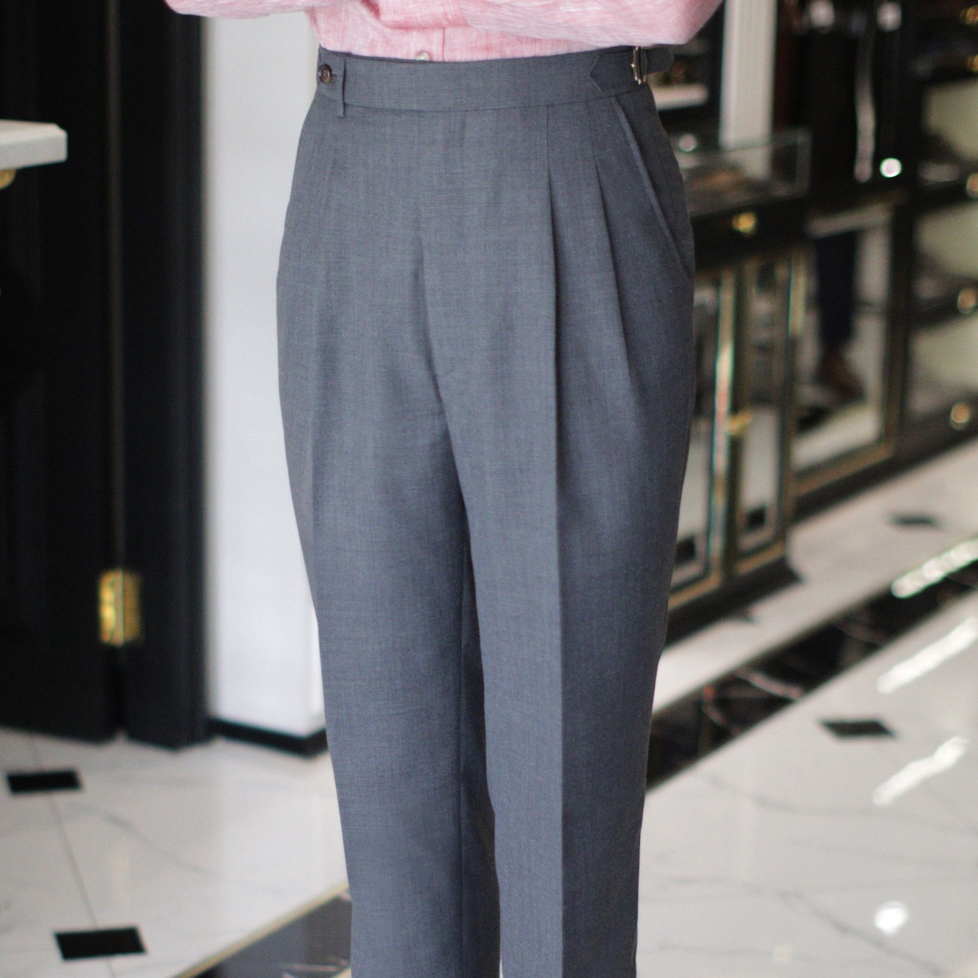 dgrie pants 39 double pleated grey pants dgrie 6