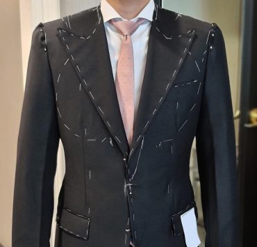 fitting black peak light weight suit dgrie 1