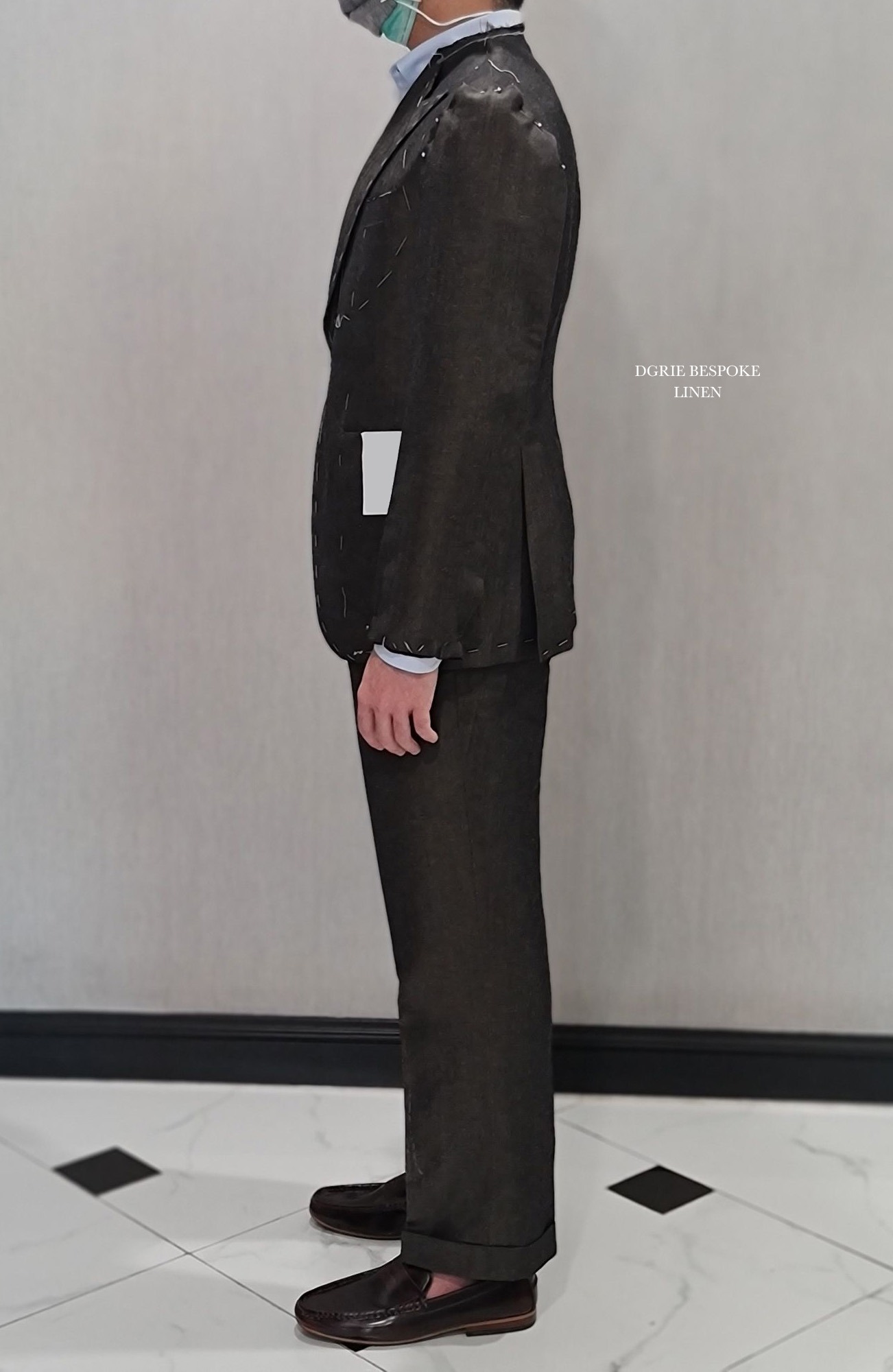 fitting d brown linen suit dgrie 1