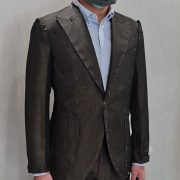 fitting d brown linen suit dgrie 4