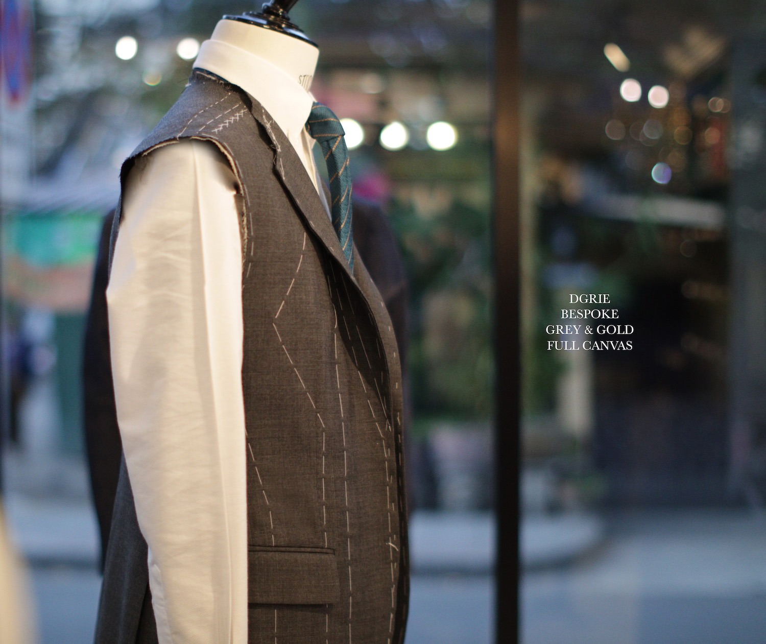 grey suit full canvas dgrie 1