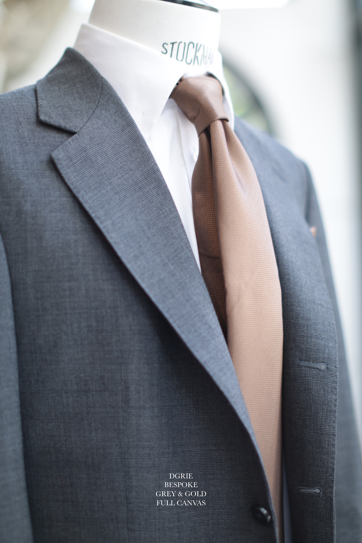 grey suit full canvas dgrie 3
