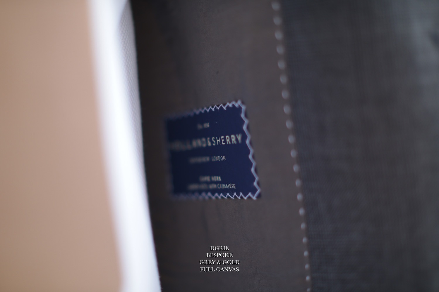 grey suit full canvas dgrie 5