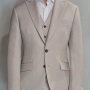 dgrie beige 3 piece peak suits dgrie