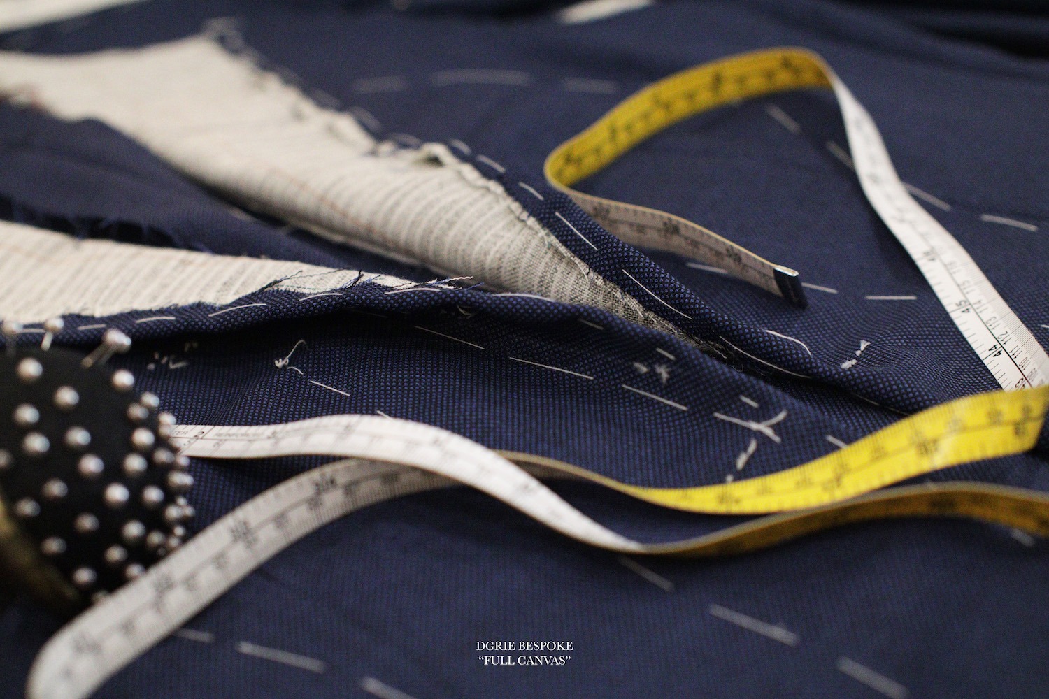 dgrie navy full canvas suit dgrie 3